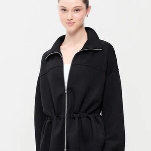 Old Navy Women's Bounce Fleece Full-Zip Cinched Sweatshirt